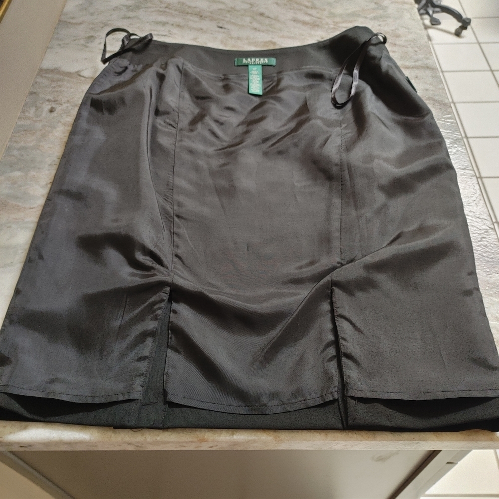 RALPH LAUREN Skirt Black 6 - Picture 4 of 14